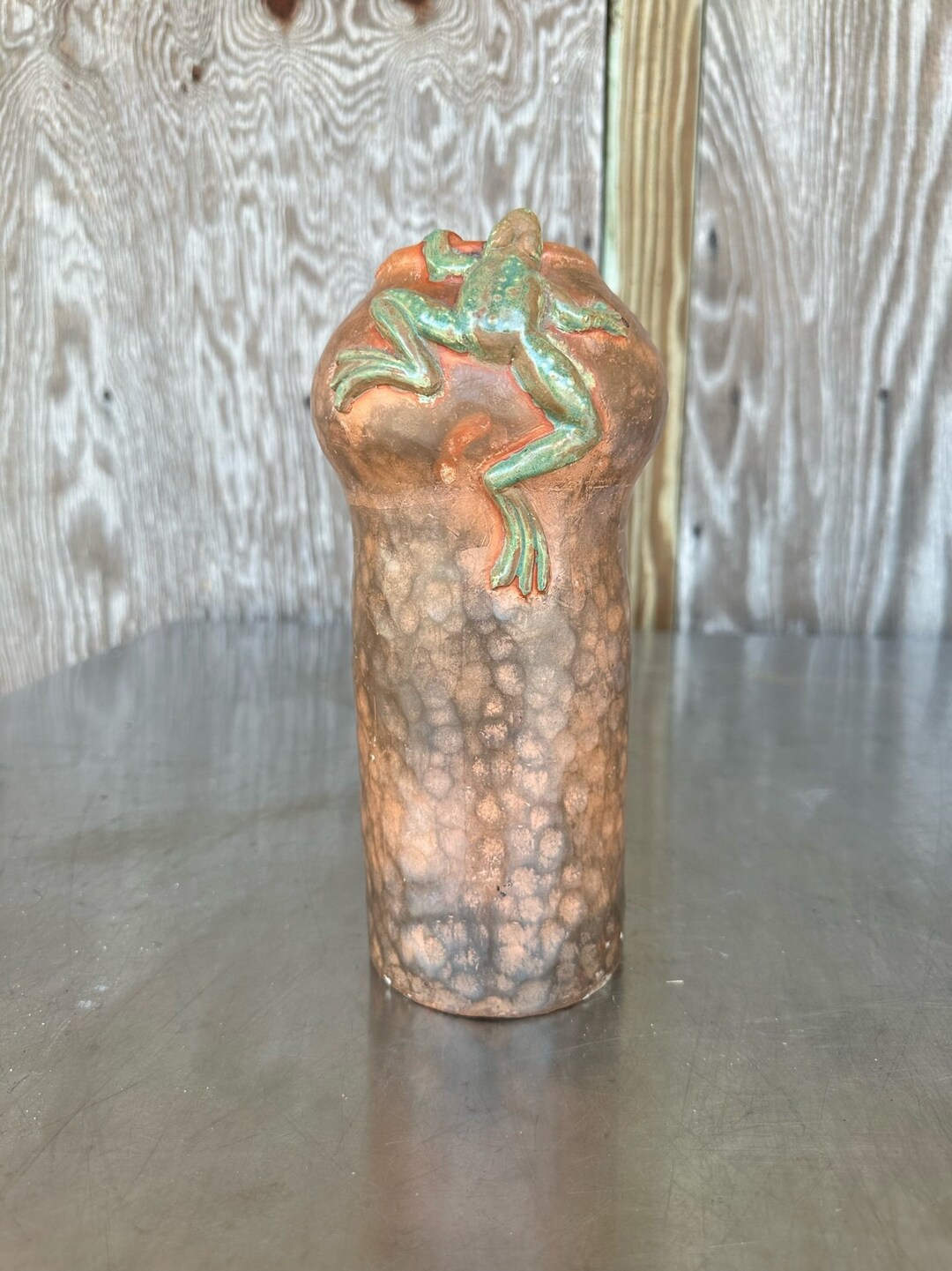 Vintage Ceramic Frog Vase Etsy