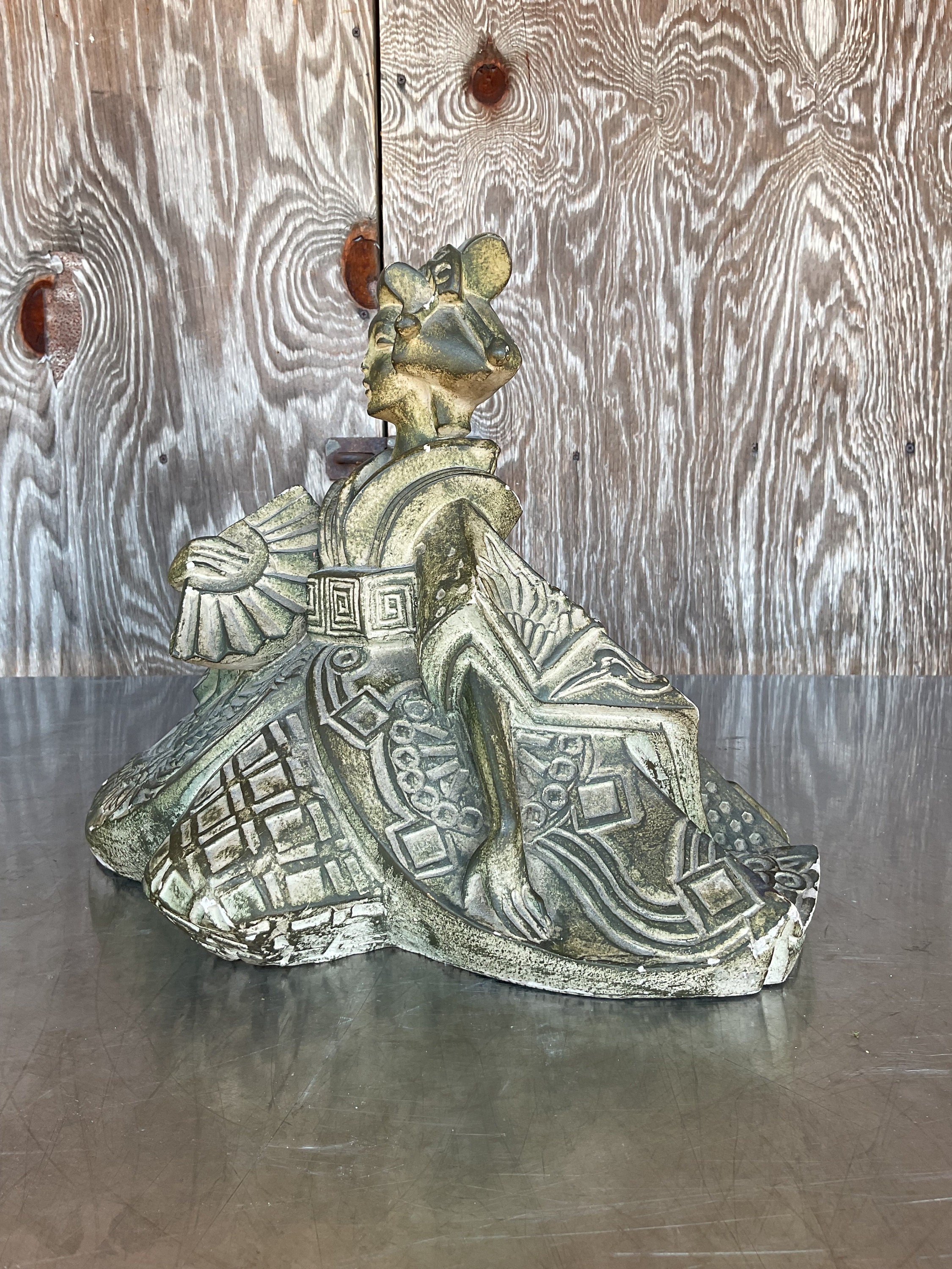 Vintage 1989 Austin Production Inc Plaster Asian Figurine