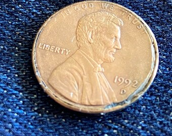 1992 D penny, Lincoln with errors