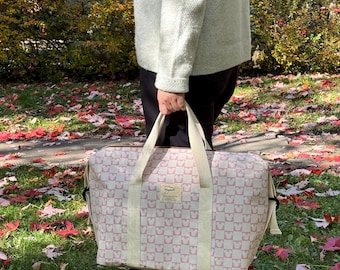 Magic Duffel bag pink- handmade