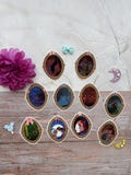 Portraits couples series- transparents stickers product logo
