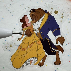 Beauty and the Beast Dancing Stickers