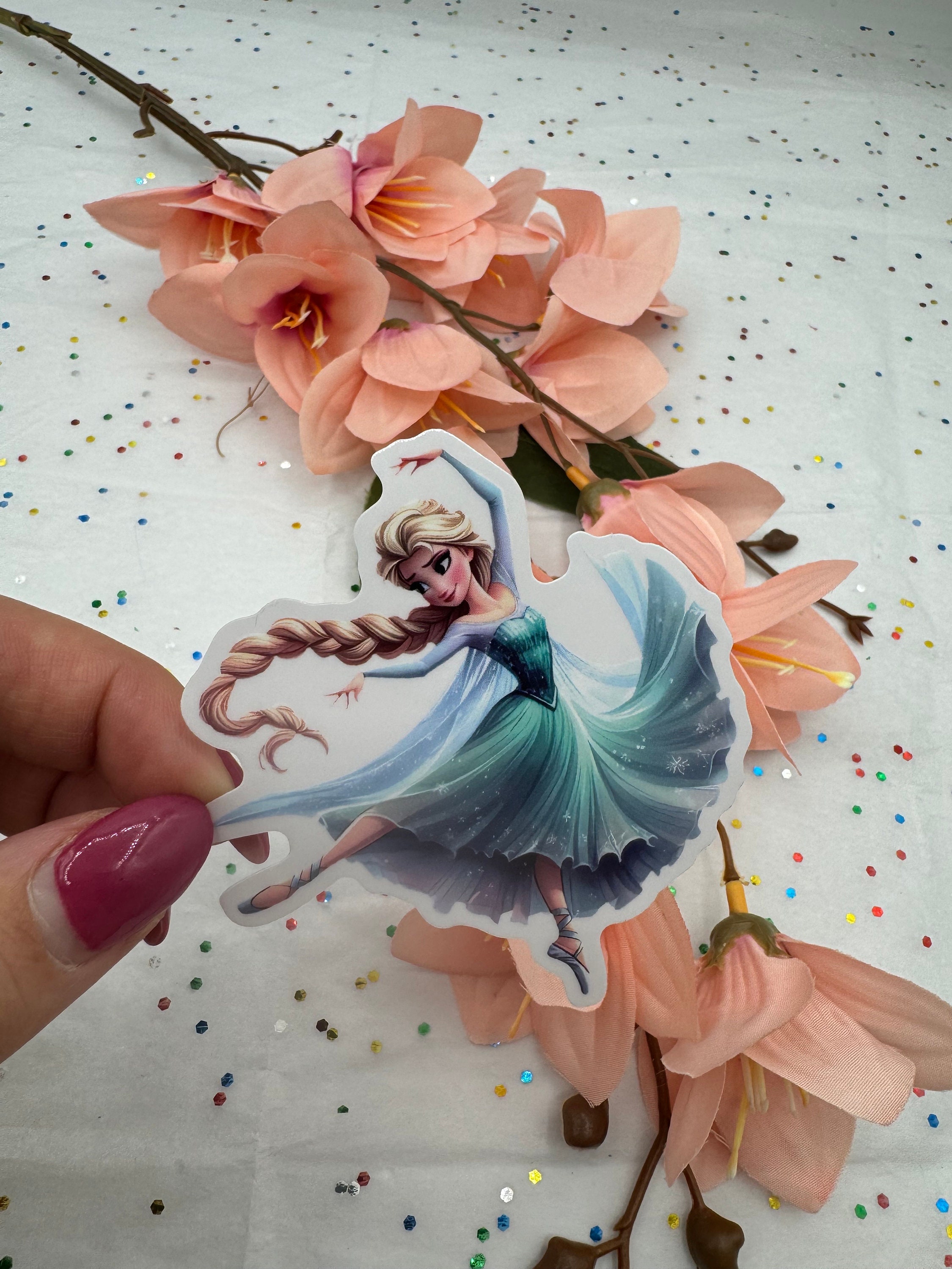 Elsa Ballerina - Disney Frozen Sticker - Etsy