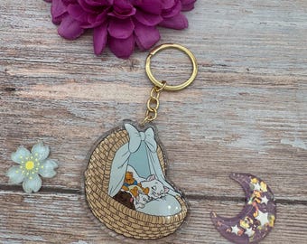 Aristocats basket epoxy keychain