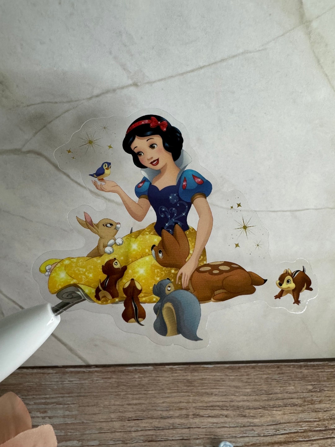 Snow White Transparent Disney Sticker - Etsy
