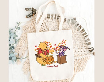 Halloween Trick or Treat Winnie Tote bag