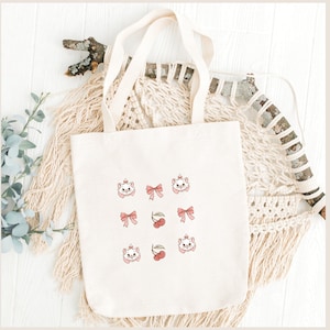 Disney Marie tote bag /canvas tote bag/Canadian-made tote / available in natural and black colors
