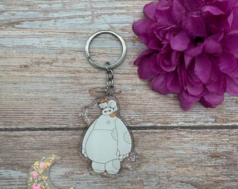 Baymax epoxy keychain