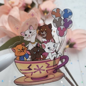 Adesivo de xícara de chá Aristocats