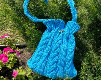 Sac de tresse tricoté, sac au crochet élégant de luxe, sacs fourre-tout, sacs à bandoulière, sac tricoté fait à la main, cadeau fait à la main