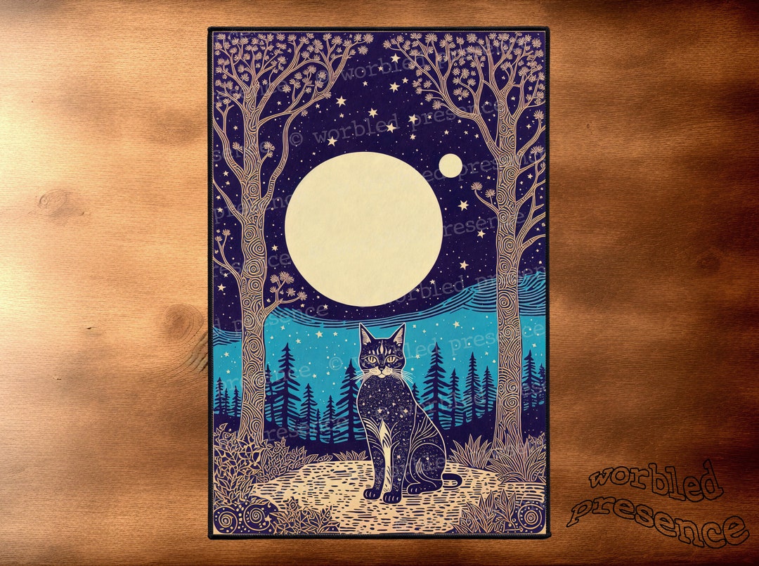 Large Magical Cat Jacket Back Patch Iron On/sew on Backpatch Etsy UK