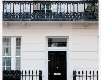 Classic London Door Art Print, UK city Home Decor