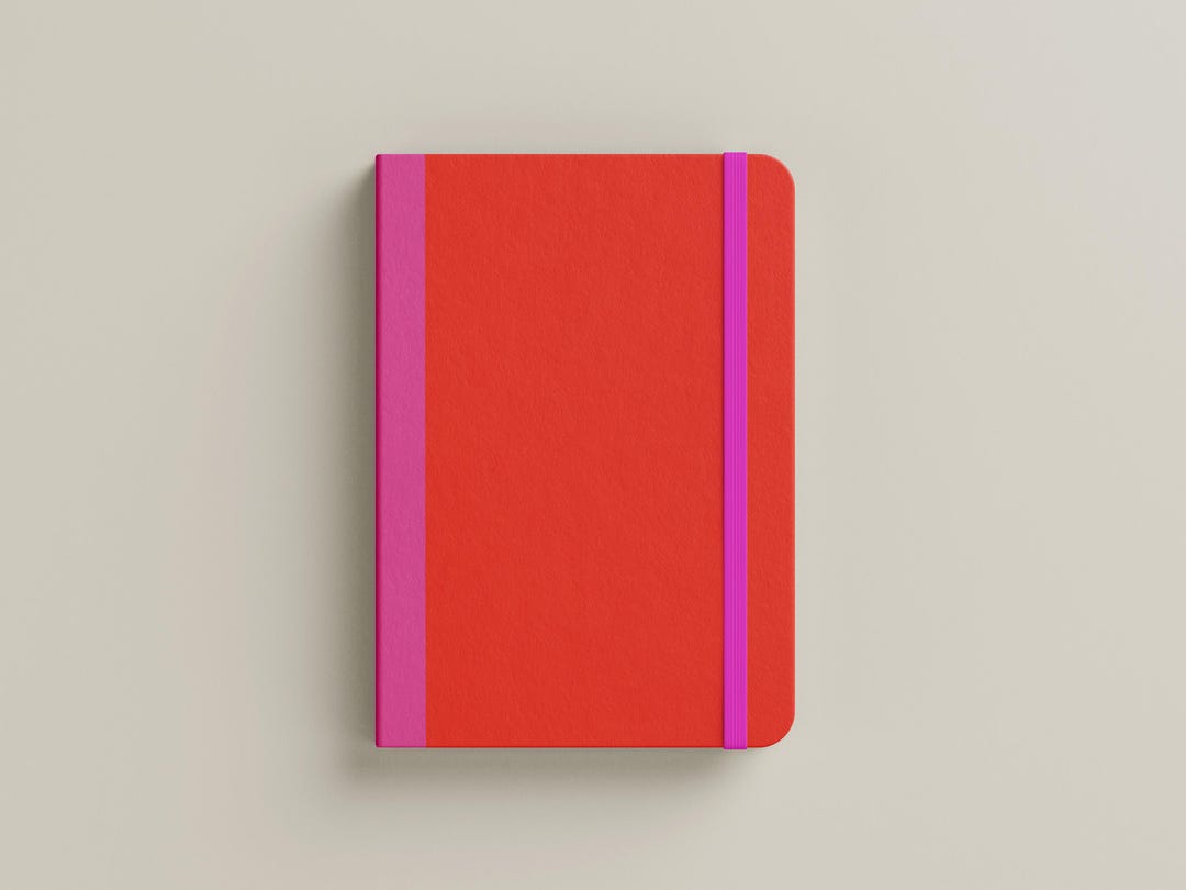 Geometric Red Minimal Notebook Cover Digital A5 - Etsy