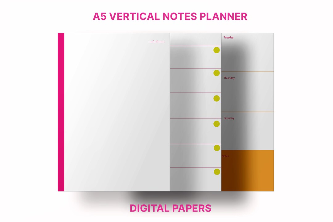 Notes Digital Page Pdf Minimal Notebook - Etsy