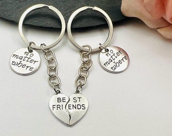 Best Friend Keychain, Best Friends Keychain, Friends Couple Keychain,Best Friend Gift, Best Friend,