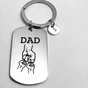 Father&#39;s Day Gift, Father&#39;s Day Keychain, Gift for Dad, Dad Medallion, Father Keychain, Unique
