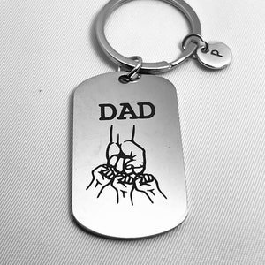 Father&#39;s Day Gift, Father&#39;s Day Keychain, Gift for Dad, Dad Medallion, Father Keychain, Unique
