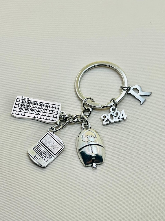Healvian Tastatur Schlüsselanhänger Computer Schlüsselbund Gadget