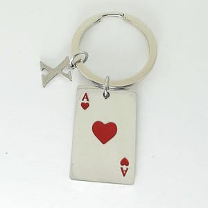 Regalo per giocatore di carte, regalo per giocatore di poker, carte da gioco, portachiavi poker, portachiavi di carte,  chiave da poker