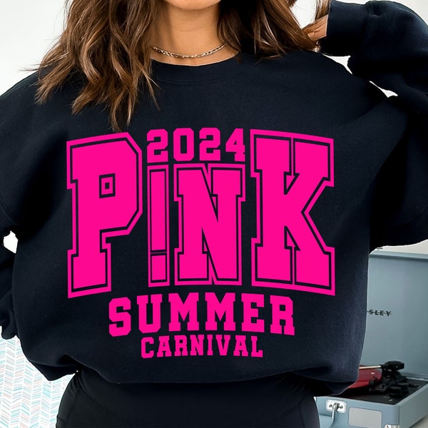 P!nk Summer Carnival 2024 SVG I Pink Singer 2024 World Tour SVG I Surprise Pink Tour I Download Instant Files