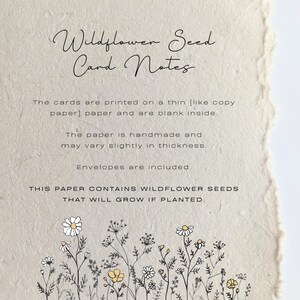 Grateful Seeded Wildflower Paper Thank You Notecard Leaf Drawing Plantable Set of 4 Variety Pack ...