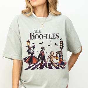 The Boo-tles Halloween T-Shirt: Abbey Road Scene Tee, Funny Halloween Tee