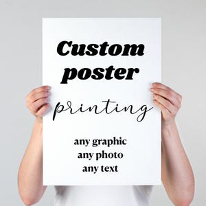 Custom Poster Printing, Personalized Poster, Custom Wall Art, Custom Home Decor, Family Photo Poster, Art Printing, Custom Graphic Poster