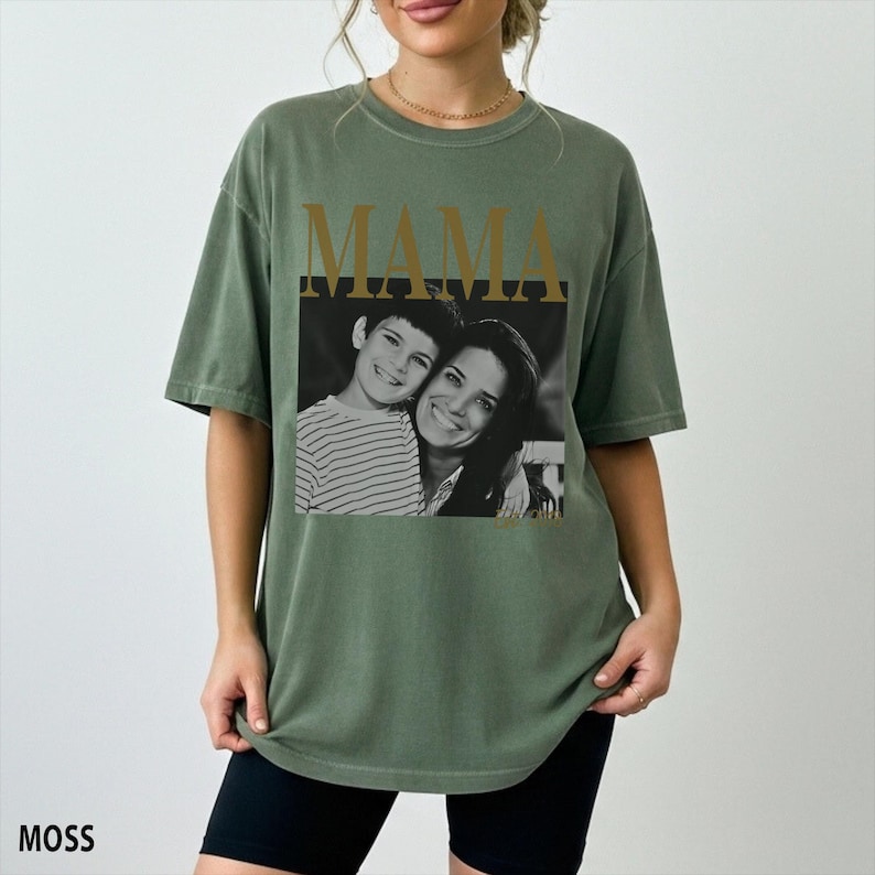 Camiseta personalizada con foto de mamá, camiseta personalizada para mamá, camisetas para mamá, regalos personalizados para el Día de la Madre, camiseta personalizada con foto de mamá, sudadera para mamá imagen 4