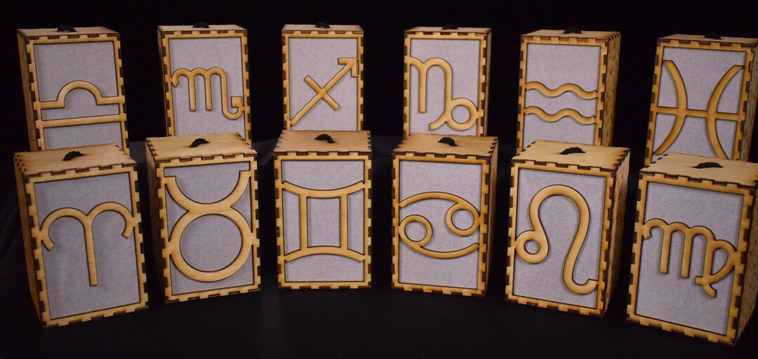 LED Zodiac Lanterns Etsy