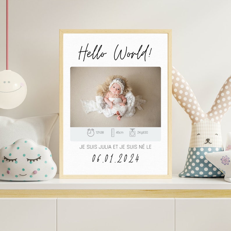 Personalized Baby Birth Poster / Souvenir Baby Poster /, First Name ...