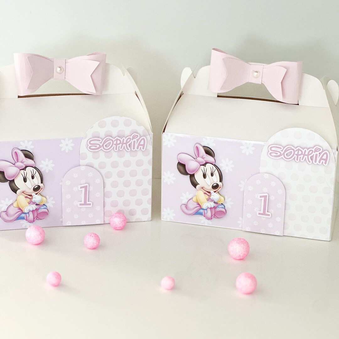 Minnie Mouse Gable Box Minnie Mouse Treat Box Minnie Mouse - Etsy