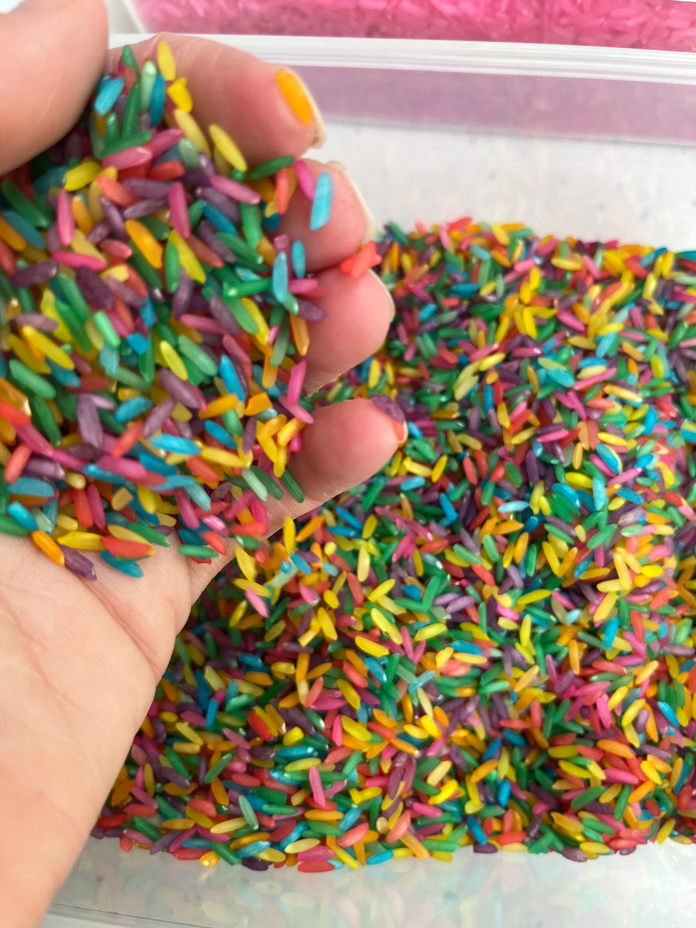 Sensory Bases - Coloured Rice- Lavender Scented Sensory Rice: Coloured ...