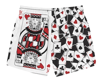 Calção de banho King of Hearts: Mergulhe em estilo e conforto.