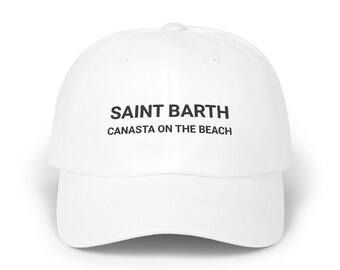 Boné de beisebol para férias em Saint Barth - Canasta na praia