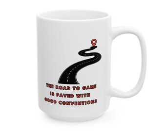 O caminho para o jogo é pavimentado com boas convenções - Uma caneca essencial para jogadores de bridge de todas as idades e níveis de habilidade - destros e canhotos