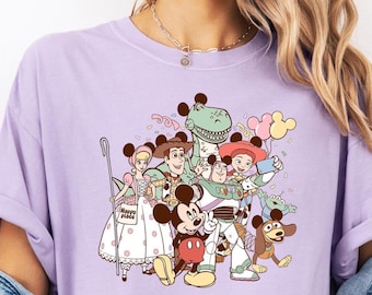 Disney Toy Story Comfort Colors Shirt, Mickey Mouse Tee, Sheriff Woody Shirt, Buzz Lightyear Tee, Bo Peep Tee, Slinky Dog Shirt, Jessie Tee