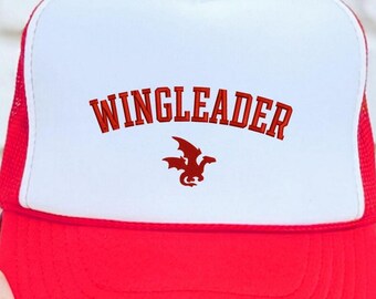Embroidery Wingleader Hat, Embroidered Dragon Cap, Basgiath War College Gift, Fantastic Book Reader Hat, Wingleader Cap, Fourth Wing Cap
