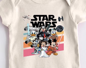 Disney Star Wars Mickey And Friends Shirt, Galaxy's Edge Tshirt, Disneyland Family Shirt, WDW Shirt, Cool Star Wars Shirt, Gift for Kids