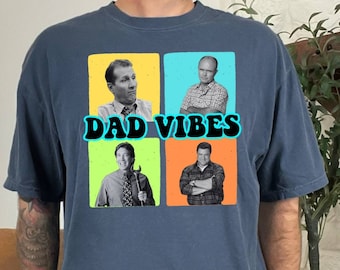 Comfort Colors Shirt, Dad Vibes T-Shirt, Vintage Dad Shirt, Daddy Gift Tee, Fathers Day Tee, Dad Oversized Tee, Grandad Gift Tee, Dad Shirt