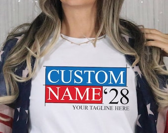 Chemise électorale personnalisée, T-shirt de campagne électorale, T-shirt de vote personnalisé, T-shirt de campagne personnalisé, T-shirt politique, T-shirt de candidat au Sénat, Vote cool