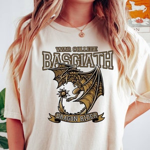 Comfort Colors Shirt, Basgiath War College Tee, Dragon Rider Shirt, Fly Or Die Tee, Fourth Wing Tee, Dragon Woman Shirt, Book Lover Shirt
