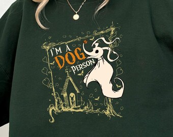 Disney Halloween Zero Dog Hoodie, I’m A Dog Person Spooky Season Halloween Dog Hoodie, Spooky Vibe Hoodie, Ghost Dog, Halloween Dog Lover