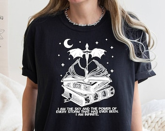 Comfort Color Shirt, Basgiath War College Tee, Dragon Book Shirt, Fantasy Book Lover Tee, Dragon Quotes Tee, Fourth Wing Tee, Fly Or Die Tee