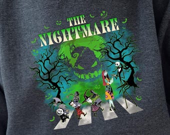 Halloween The Nightmare Jack Sally Hoodie, Disney Spooky Sweatshirt, Shock Barrel Hoodie, Spooky Season Sweatshirt, Halloween Tote Bag