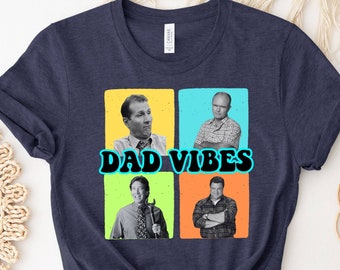 Dad Vibes Shirt, Fathers Day Tee, Dad Photo Shirt, Vintage Daddy Tee, Best Dad Ever Shirt, Grandad T-Shirt, Dad Life Shirt, Retro Dad Shirt
