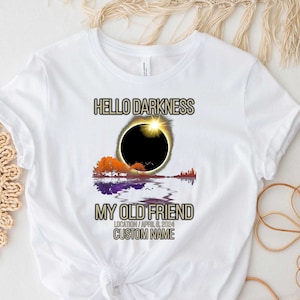 Personalized Total Solar Eclipse 2024 T-shirt, Astronomy Shirt, Celestial Event Shirt, Eclipse Lover Gift, Eclipse Matching Group Shirts