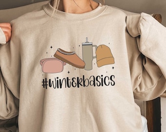 Winter Basics Sweatshirt, Bougie Christmas Shirt, Christmas Sweatshirt, Holiday Gift Shirt, Winter Basics T-shirt, Christmas Sweater
