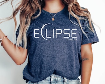 Eclipse 04.08.2024 T-shirt, Astronomy Shirt, Celestial T-shirt, Eclipse Lover Gift, Eclipse Group Shirts, Total Solar Eclipse T-shirt