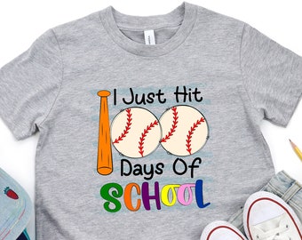 Acabo de llegar a los 100 días de camiseta escolar, camisa de béisbol, camisa de regreso a la escuela, camisa de jardín de infantes, camisa de regalo para maestros, camiseta del día 100 de la escuela