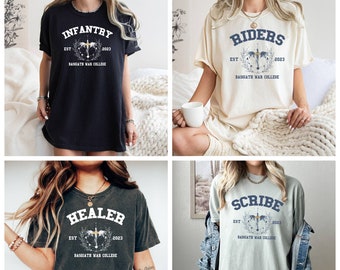 Comfort Color Shirt, Custom Riders Quadrant Tee, Dragon Rider Tee, Fourth Wing Tee, Basgiath War College Tee, Fly Or Die Tee, Dragon Apparel